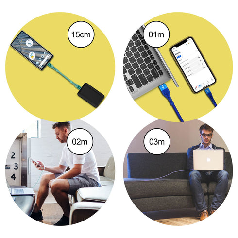 USB C Charger Cable Braided Fast Phone Charger Heavy-Duty Type C Charger Cable Long Lead 2m 3m - TradeNRG UK